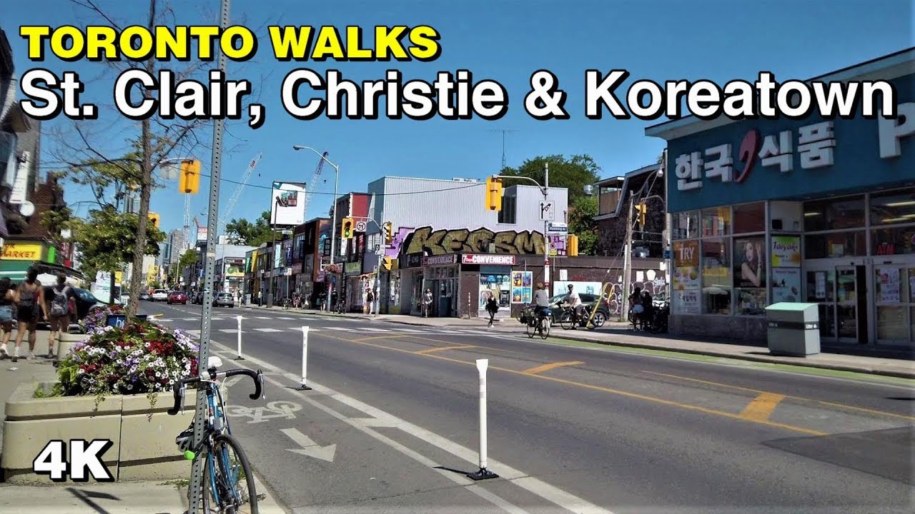 Toronto Walks - St. Clair,  Christie & Koreatown [4K]