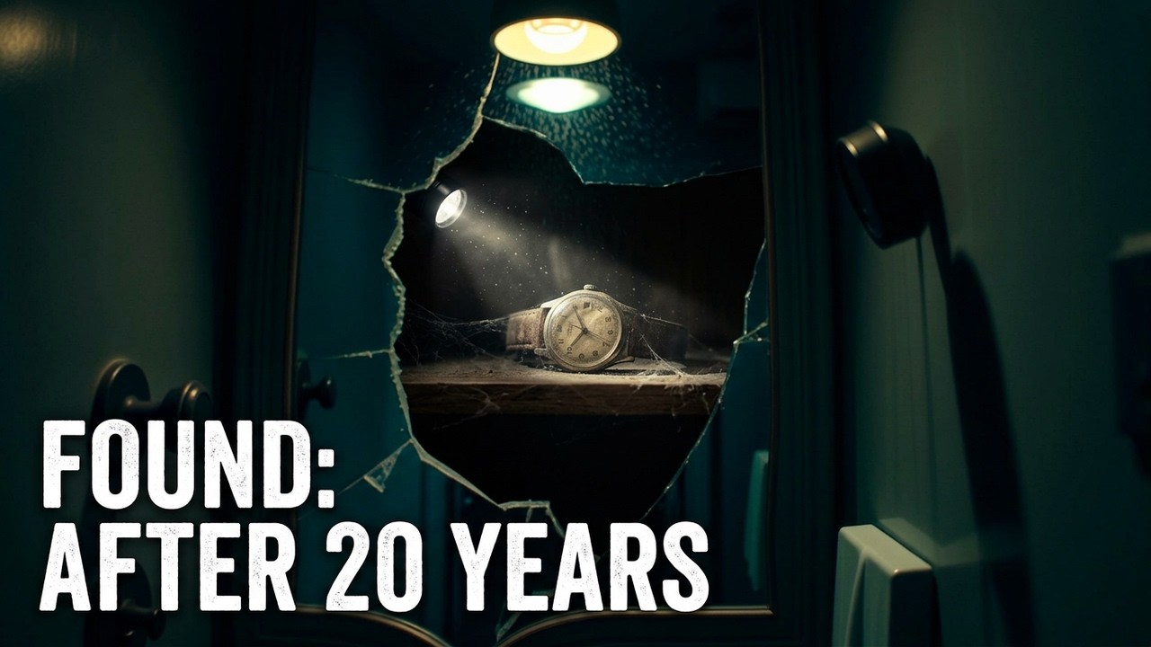 Hidden Room Found Behind Bathroom Mirror After 20 Years in the House.