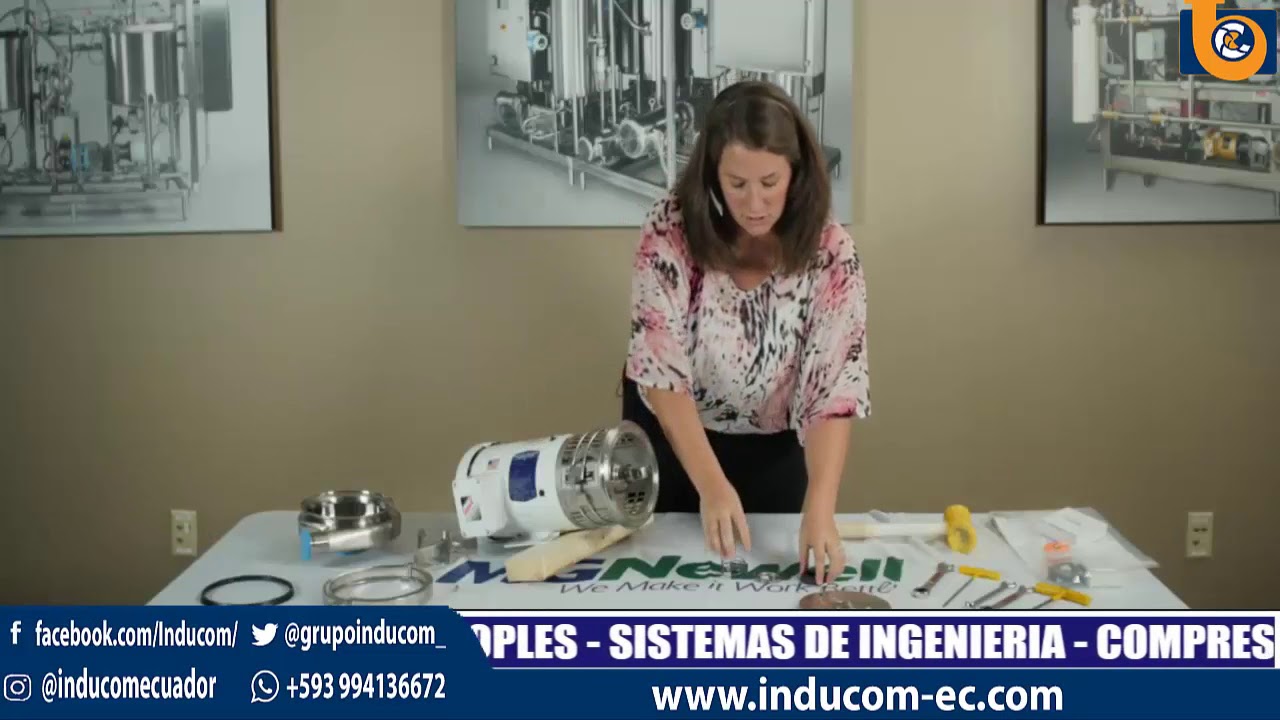Bomba centrífuga SPX Flow C216 - cambio de los sellos de la bomba Inducom