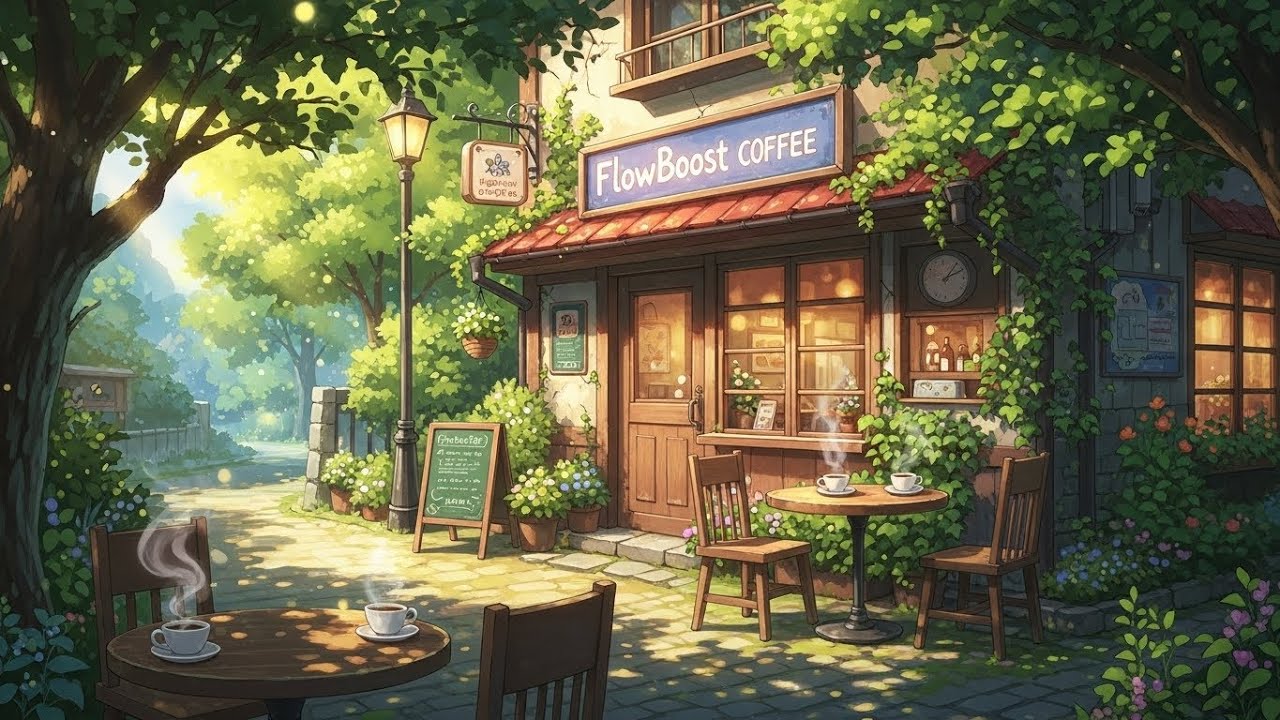 Morning Garden Coffee Lofi ☕✨ Calm Beats to Focus & Relax