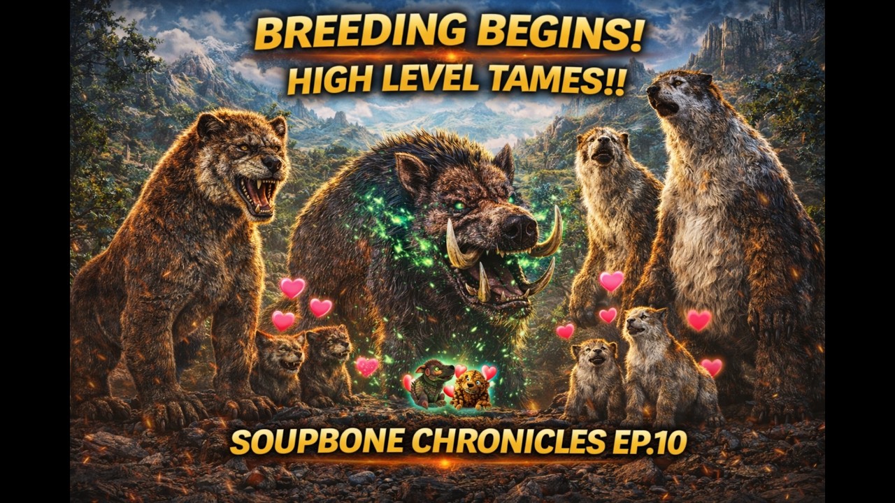 Soupbone Chronicles  ARK Ragnarok Ep.10 – Thyla & Megatherium Breeding Begins
