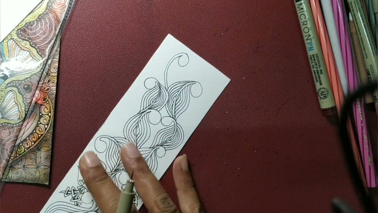 Zentangle Ornamental Bookmarks -(2)