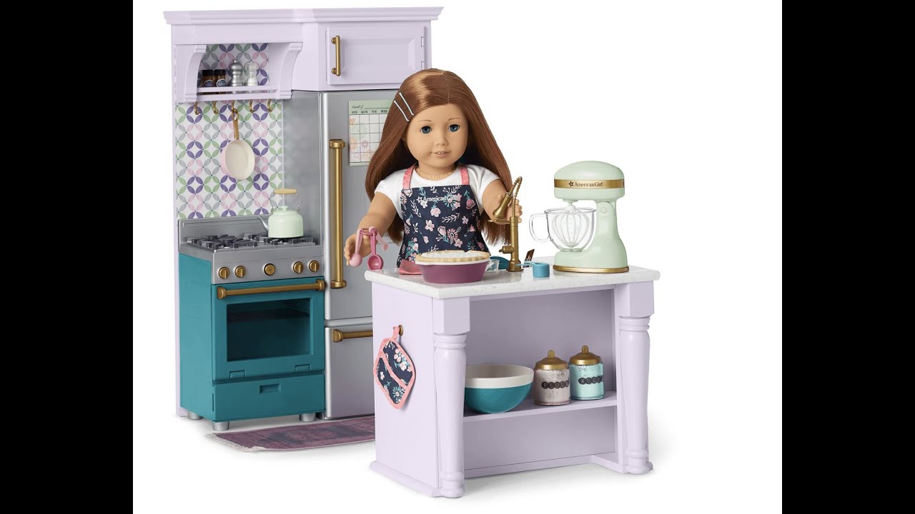 American Girl Kitchen,Table,Food and NEW RELEASE!