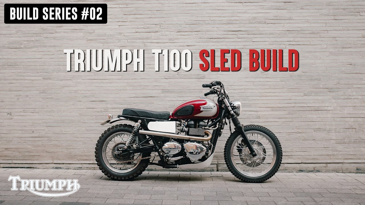 Я собрал мотоцикл Triumph Bonneville T100 Desert Sled.