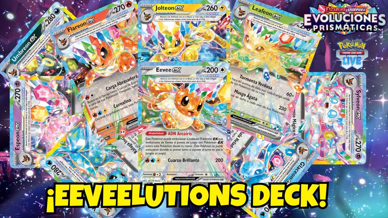 TODOS LOS EEVEELUTIONS EN UN DECK!  [ EVOLUCIONES PRISMÁTICAS ] [ POKEMON TCG LIVE ] [ STANDARD ]