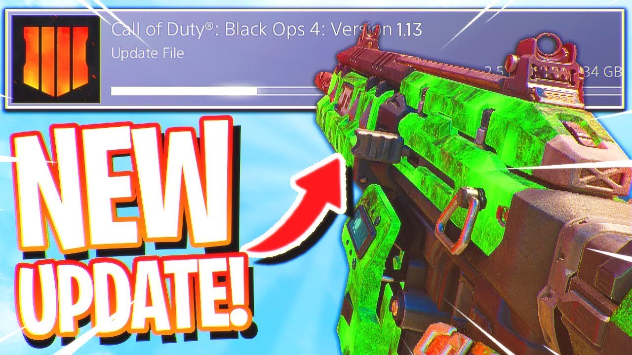 The NEW Black Ops 4 UPDATE 1.13! (New DLC Weapons, Camos, and Weapon Variants)