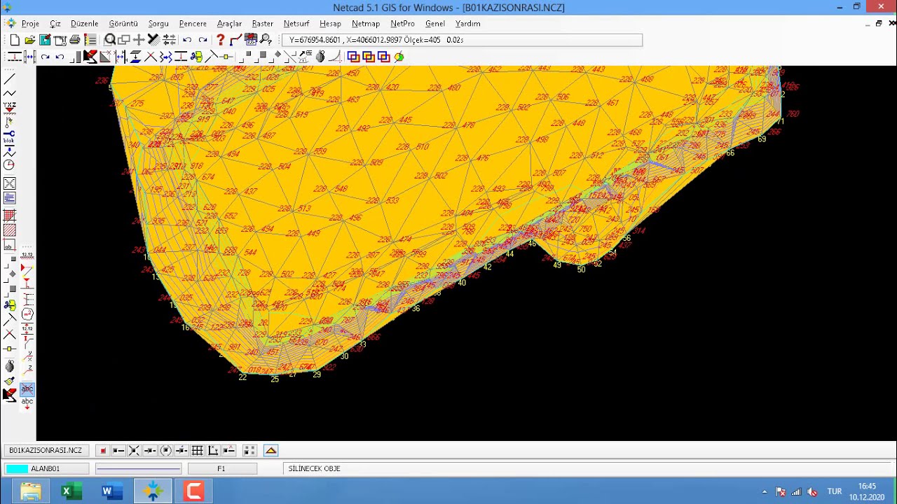 Netcad Kübaj Hesabı nasıl yapılır