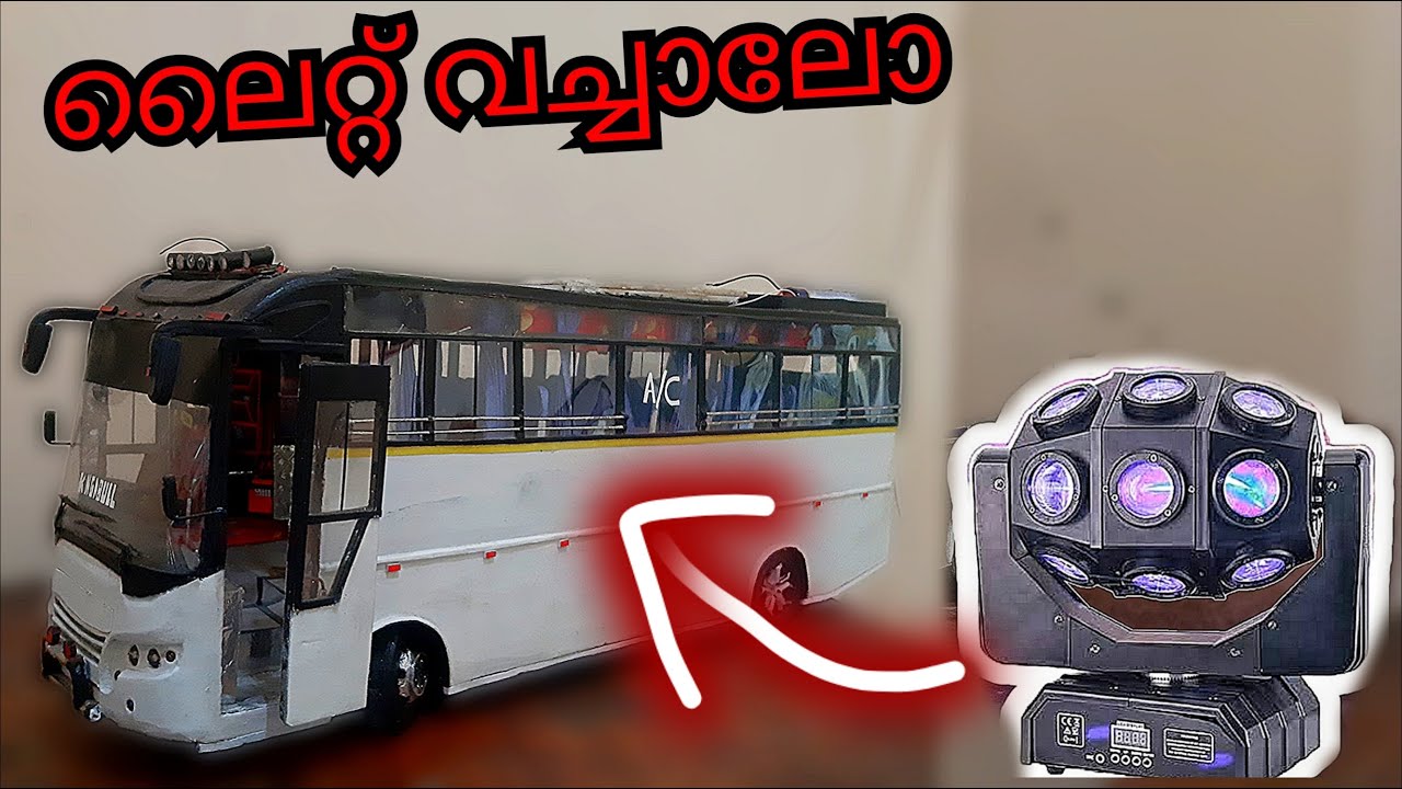 ZEDONE MINIATURE|LIGHT WORK|🚦#miniaturebus #miniatures #kombanbus #keralabus