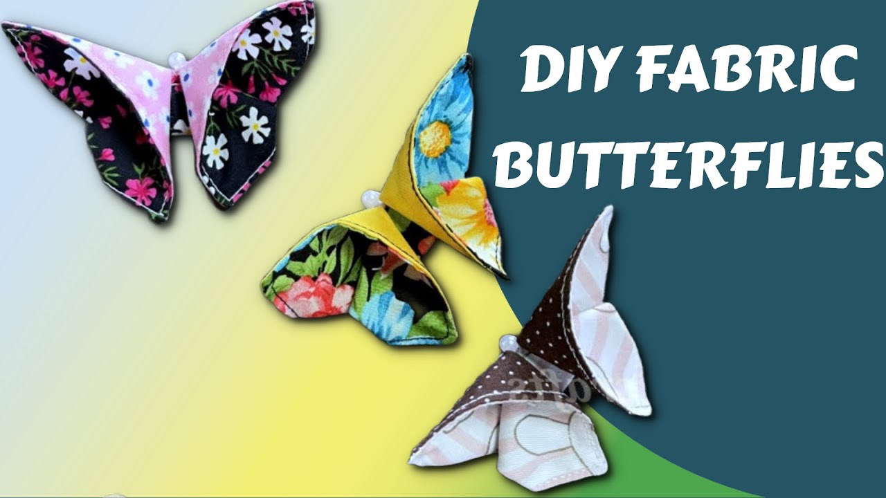 FABRIC BUTTERFLY DIY with Ankara Fabric and Pearls