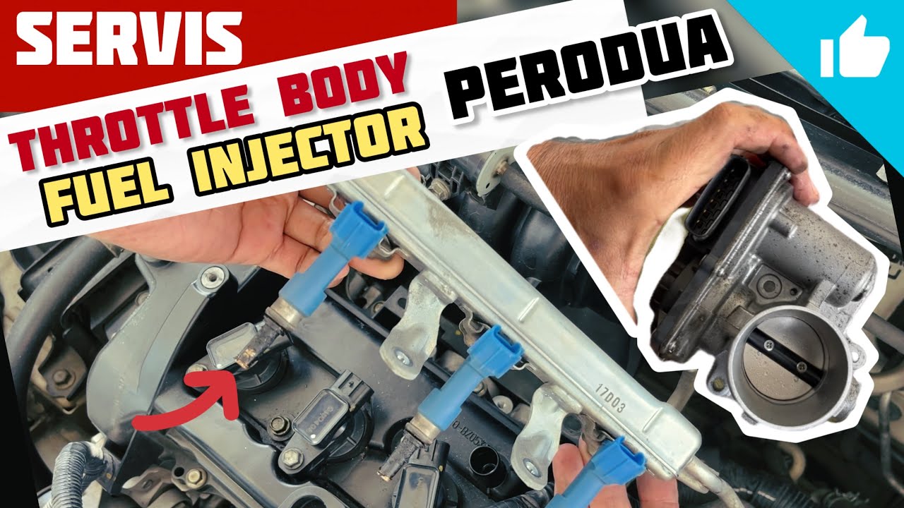 Cara Servis throttle body fuel injector MAF sensor perodua axia bezza | tutorial service diy