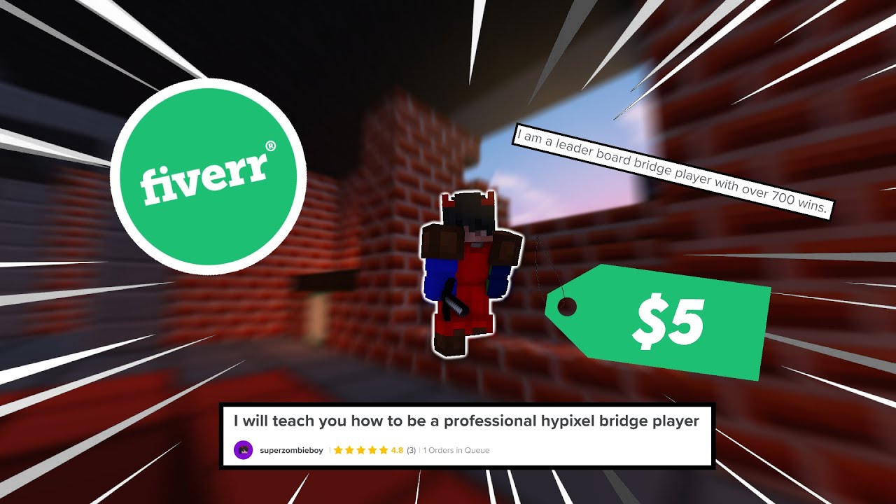 I hired a coach on fiver to make me a PROFESSIONAL Hypixel bridge player