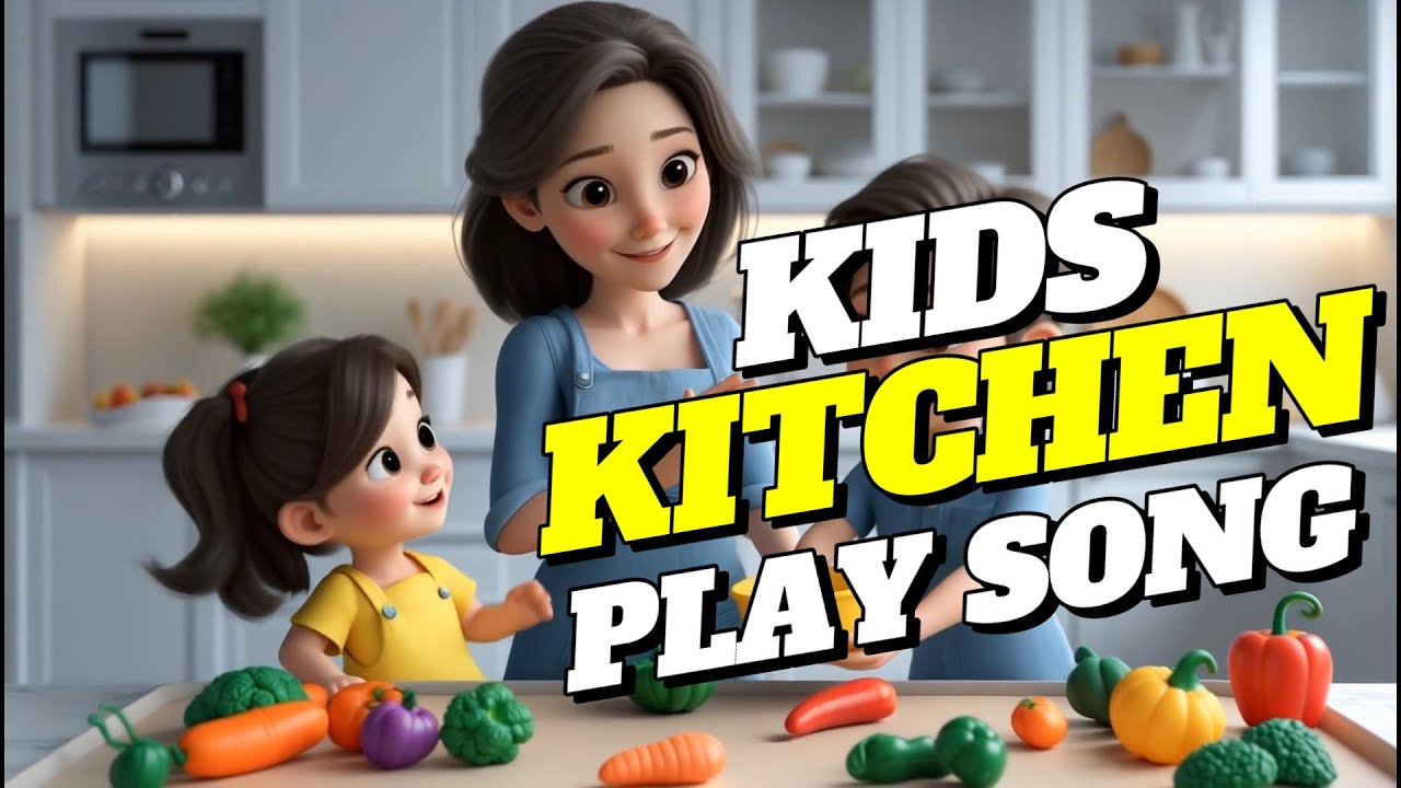 🍳 Kids Kitchen Play Song | Dough Mixing & Fun Cooking 🍳