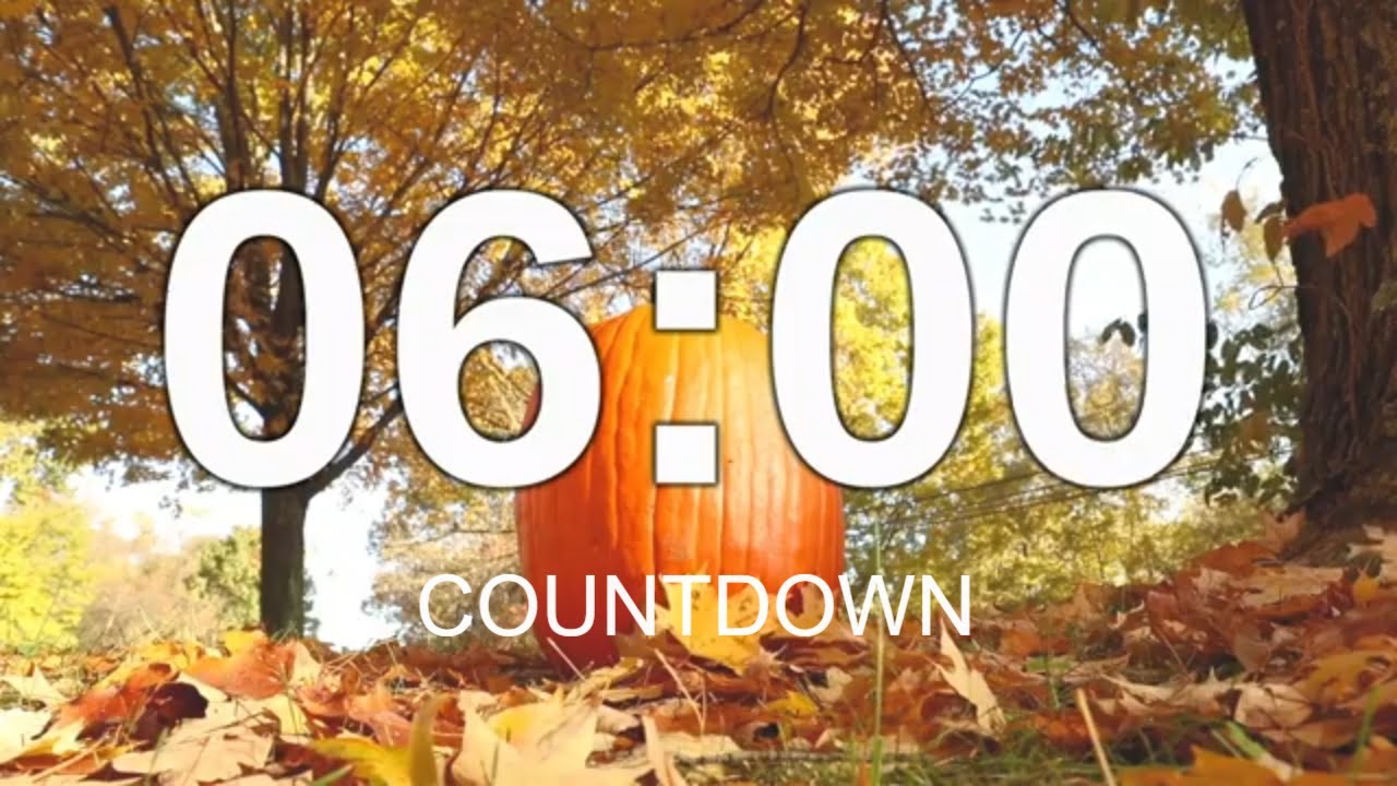 6 minute autumn pumpkin timer