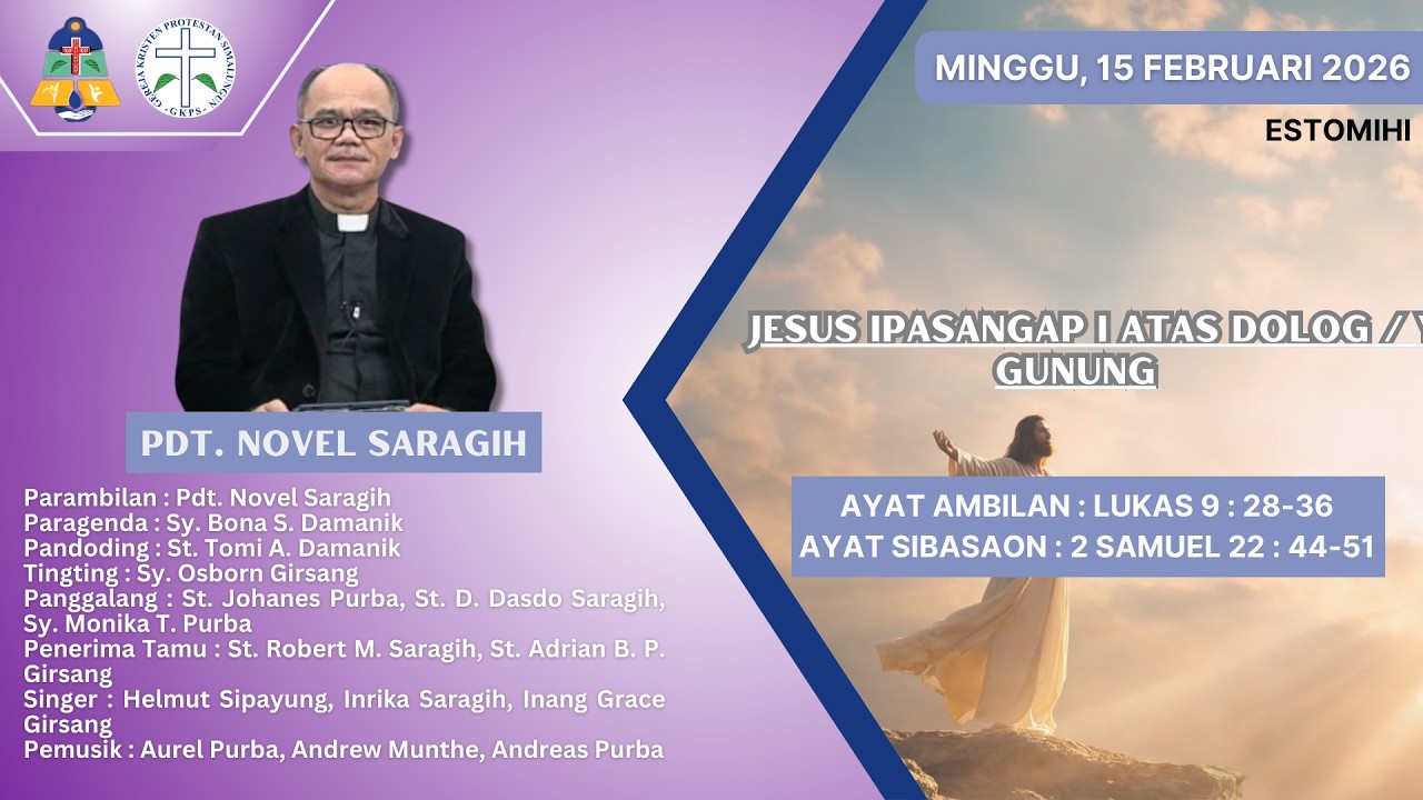 Ibadah Minggu, 15 Februari 2026