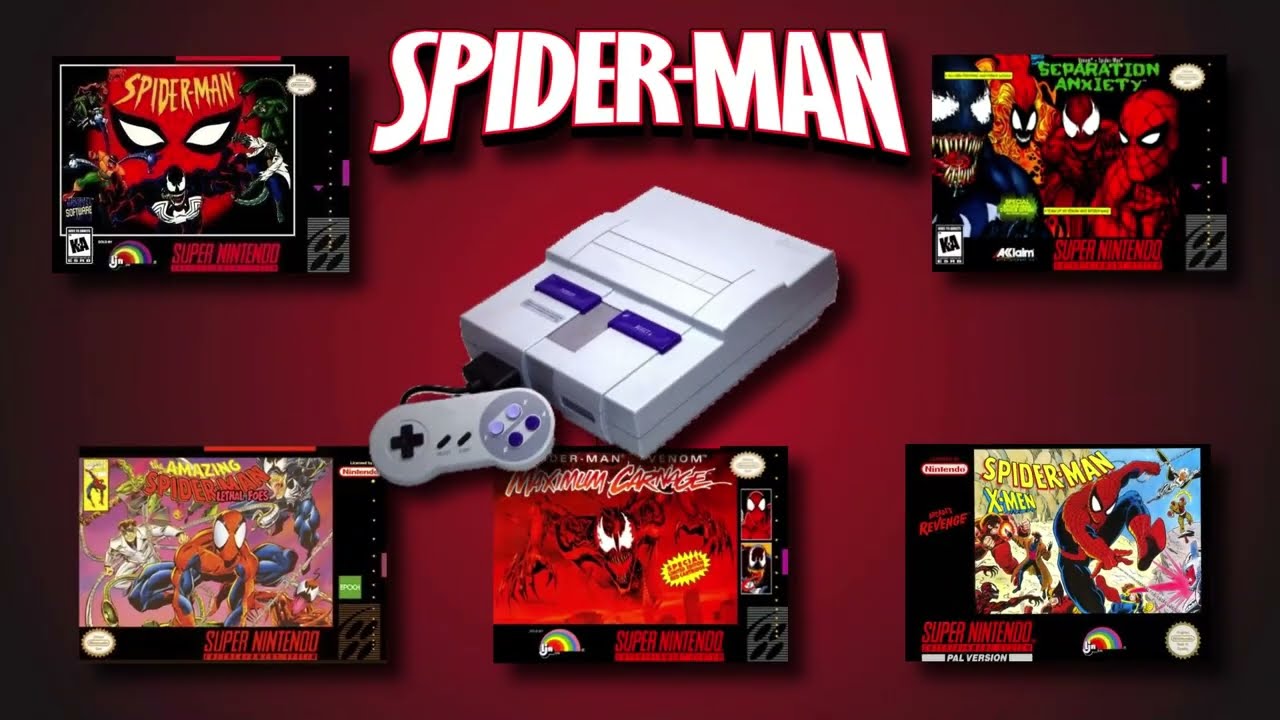 Todos los juegos de Spiderman para SNES