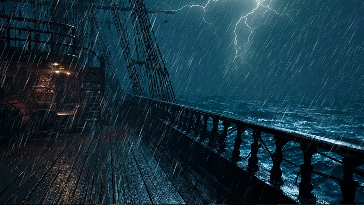🌊 Ocean Storm Relaxation: Deep Sleep Sounds with Rain, Thunder, and Gentle Ocean Waves