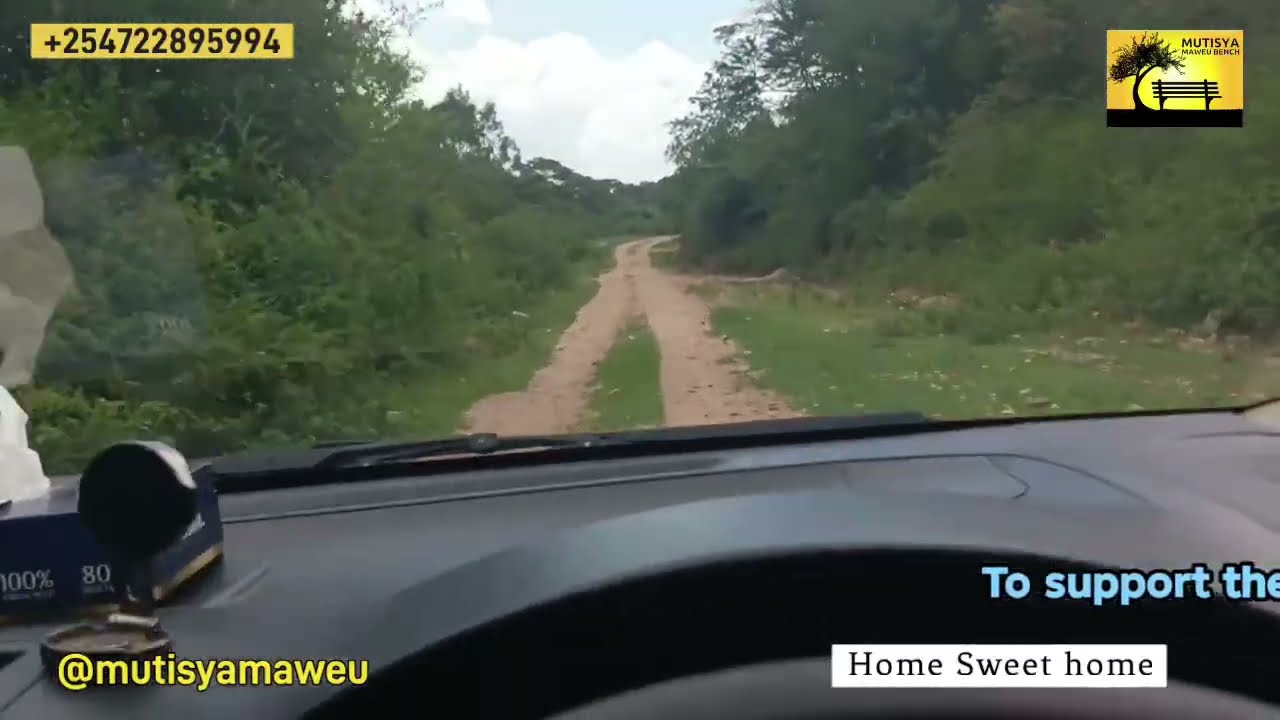 Alternative road in the village looking good despite rains