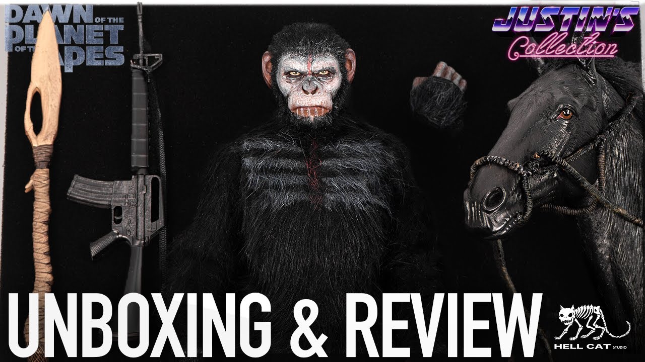 Planet of the Apes Caesar & Horse 1/6 Scale Figure Hell Cat Unboxing & Review
