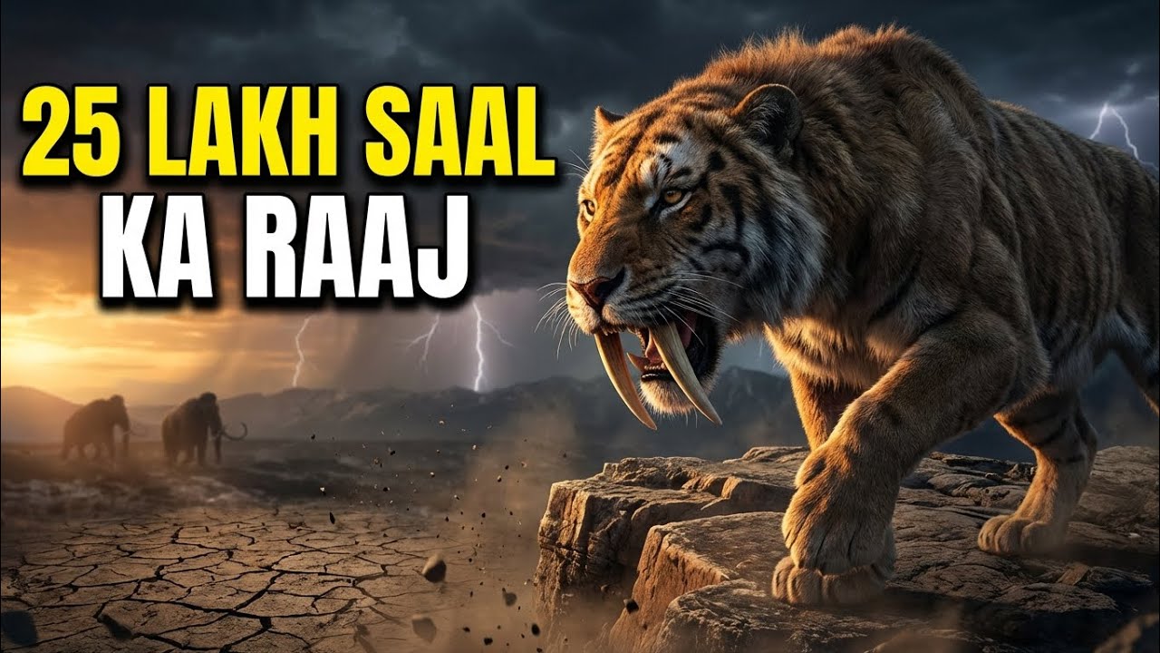Ice Age King – 25 Lakh Saal Ka Raj | Saber-Toothed Tiger Explained In Hindi 