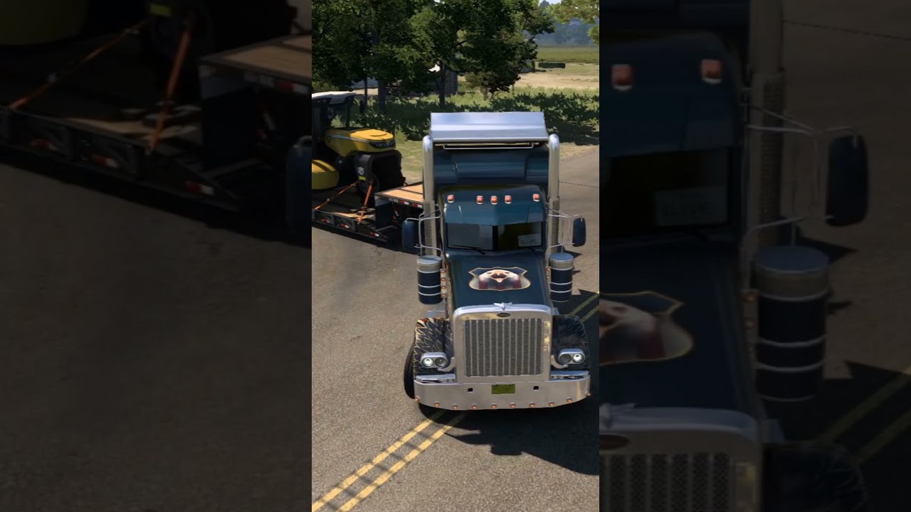 American Truck Simulator Gameplay DLC Kansas I found a hidden route