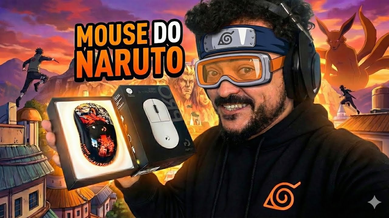 MOUSE DO NARUTO? CONFIRA O MEU SUPERLIGHT 2 C PERSONALIZADO! LOGITECH G! 
