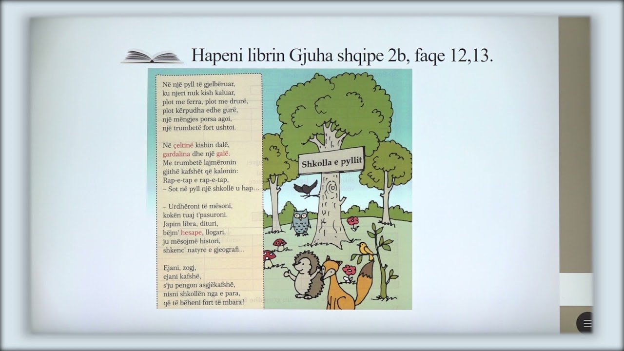 2 01 080 - Java 16 - Gjuhë shqipe - shkolla e pyllit perseritje