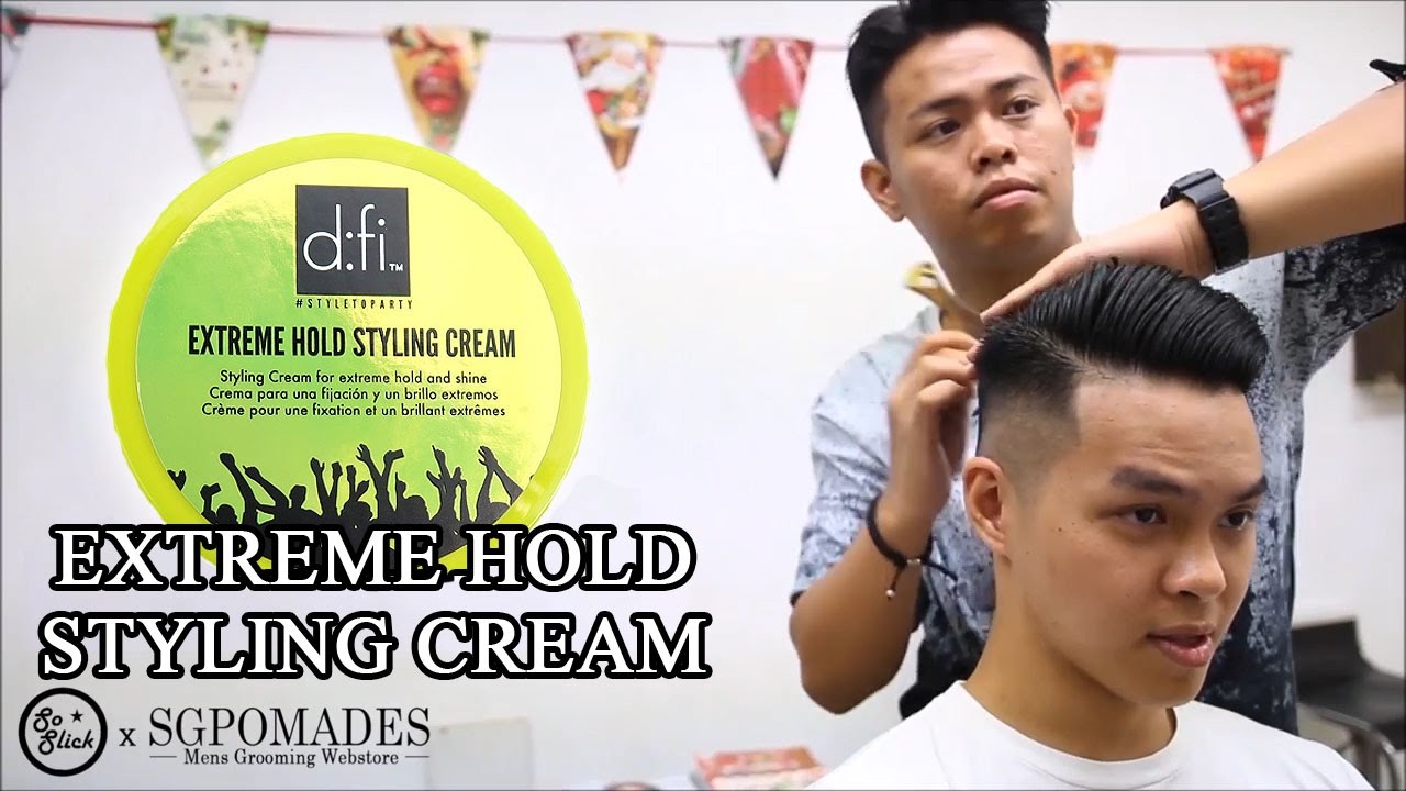 D FI Extreme Hold Styling Cream Review & Styling