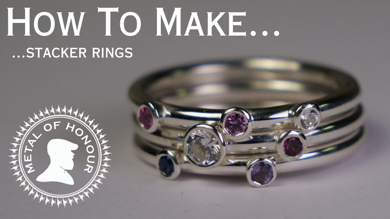 How to make stacker rings and bezel settings.
