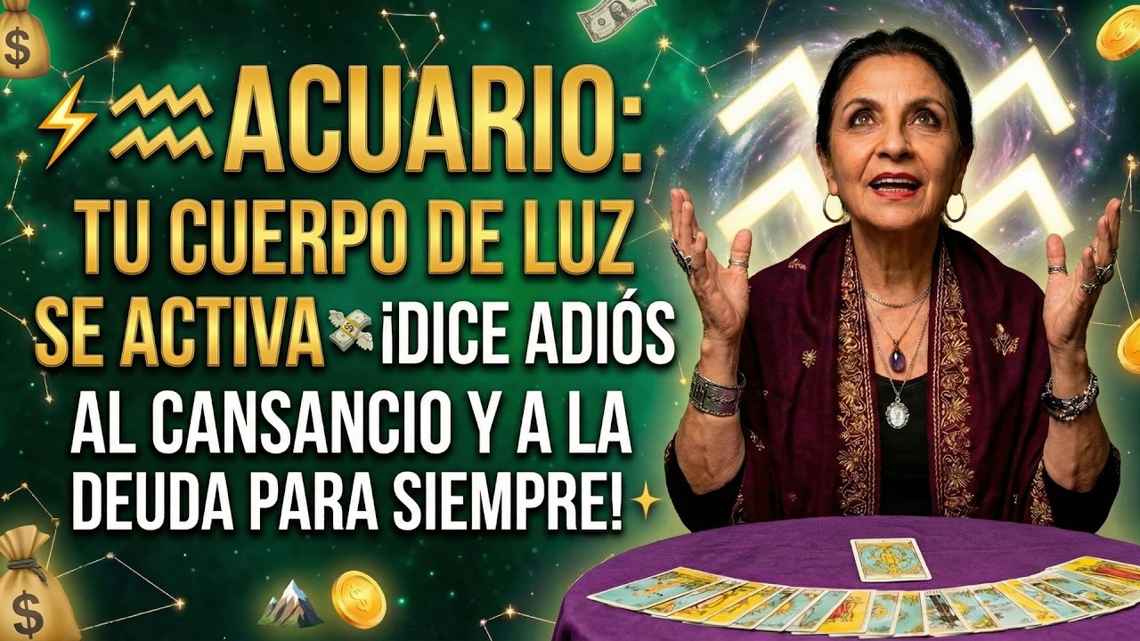 ⚡♒ ACUARIO: TU CUERPO DE LUZ SE ACTIVA 📡💸 ¡DICE ADIÓS AL CANSANCIO Y A LA DEUDA PARA SIEMPRE! 🏔️🪙