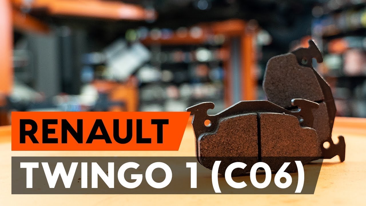 Como substituir pastilhas de travão dianteiros no RENAULT TWINGO 1 (C06) [TUTORIAL AUTODOC]