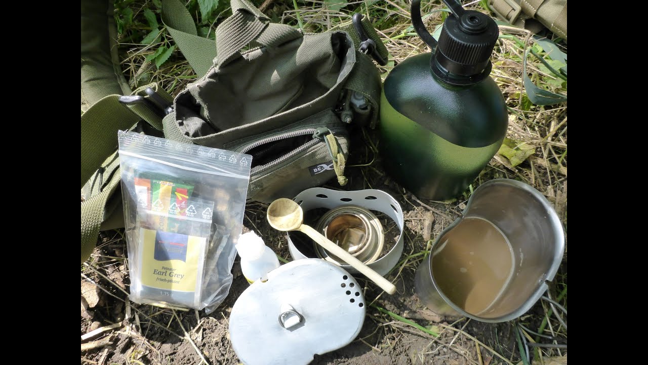 Feldflaschenbecher+Feldflaschentasche (Begadi)+Trangia+Nalgene Oasis