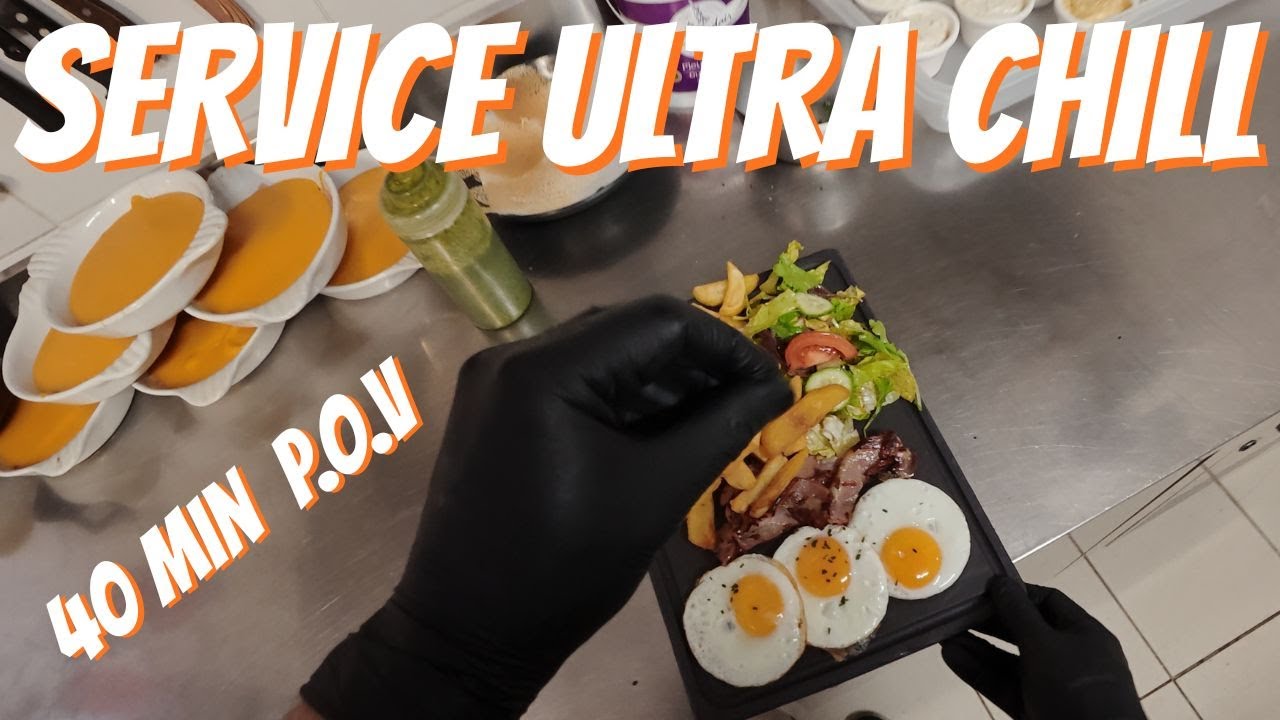 Service Cuisine  (Burger, Saumon & Œufs sur le plat) 🍳🍔