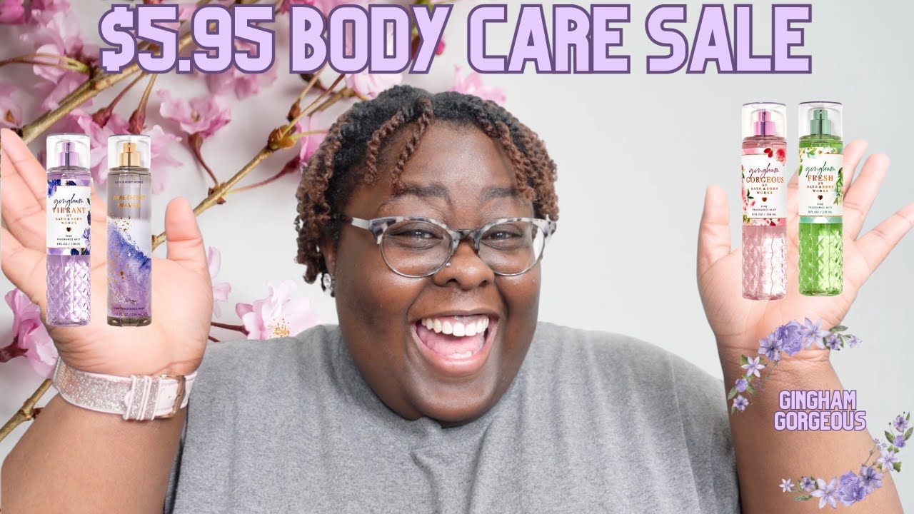 $5.95 Body Care Sale| New Gingham Line| Amethyst Waves| Emerald Mist