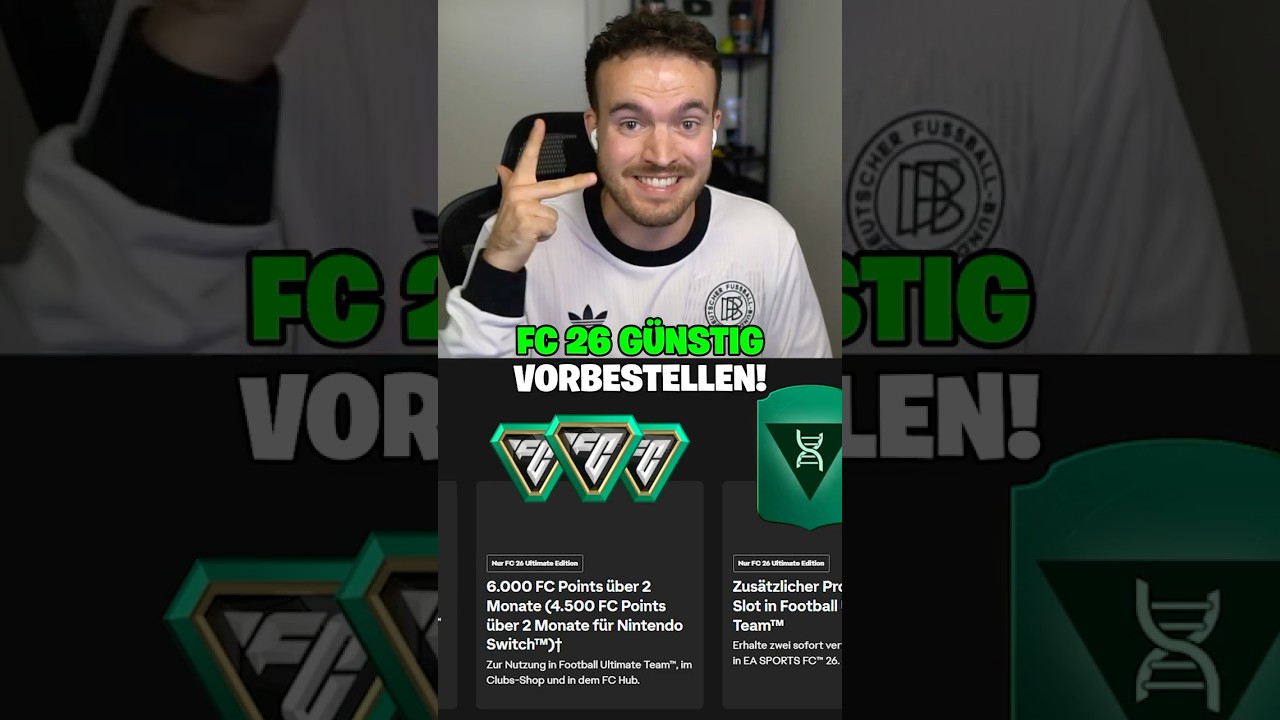 FC 26 Ultimate Edition g&uuml;nstig vorbestellen 🤑