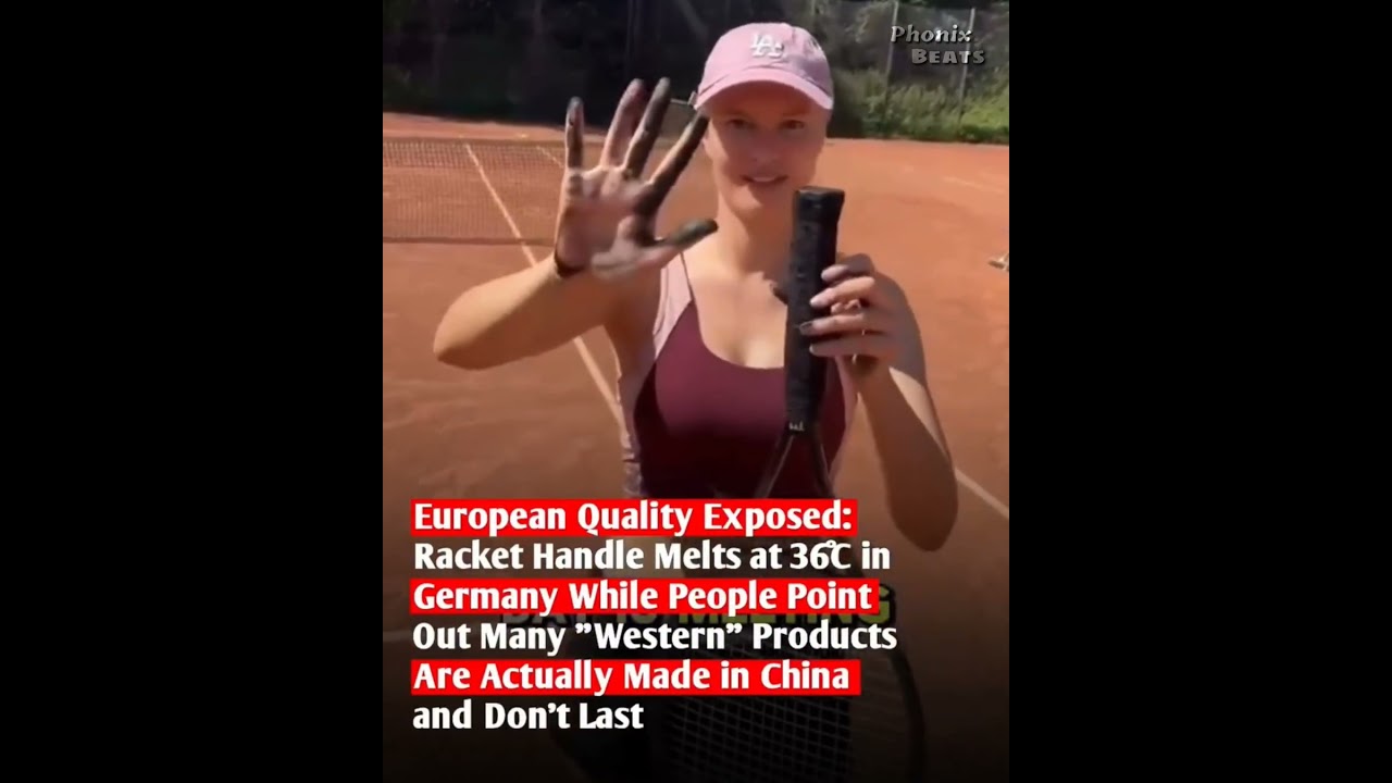 Germany's Heatwave Is So Extreme Her Racket Melted! 🔥