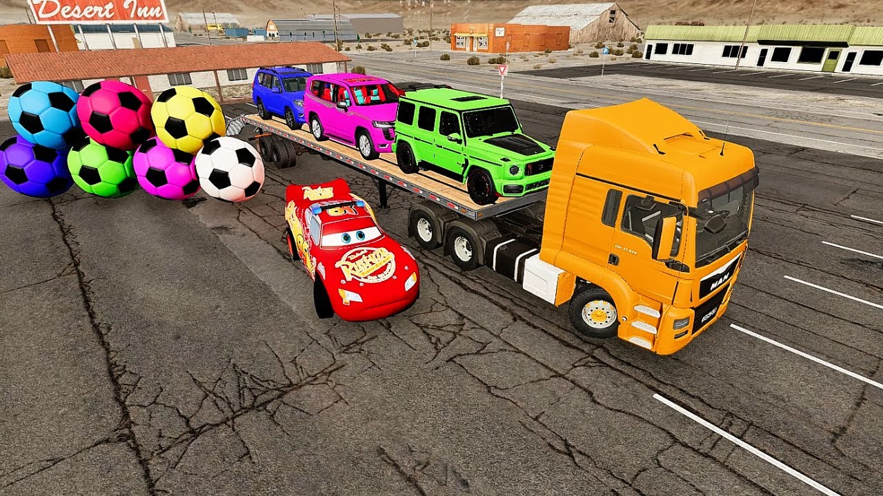 Flatbed vs Cars – Massive Crashes! 💥 | BeamNG Drive
