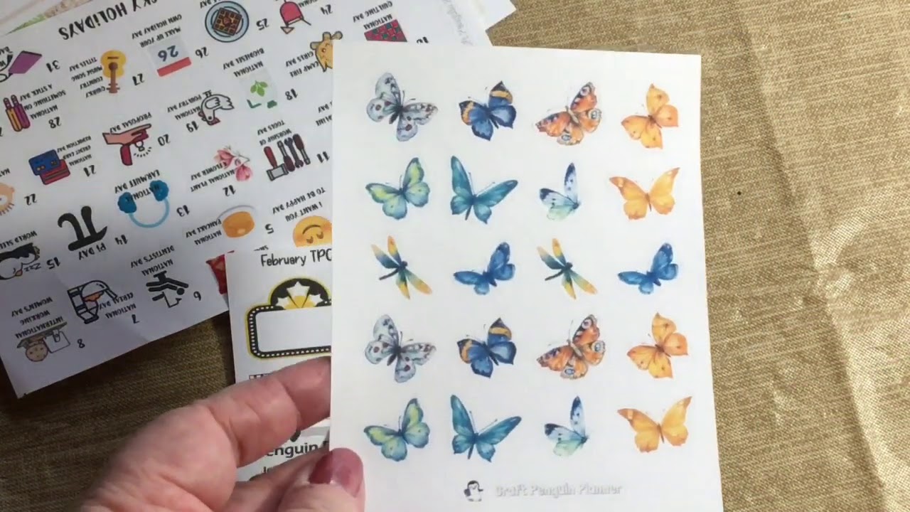 Planner Sticker haul: Craft Penguin Planner & Dominion Paper Co | Crafty Blind Girl