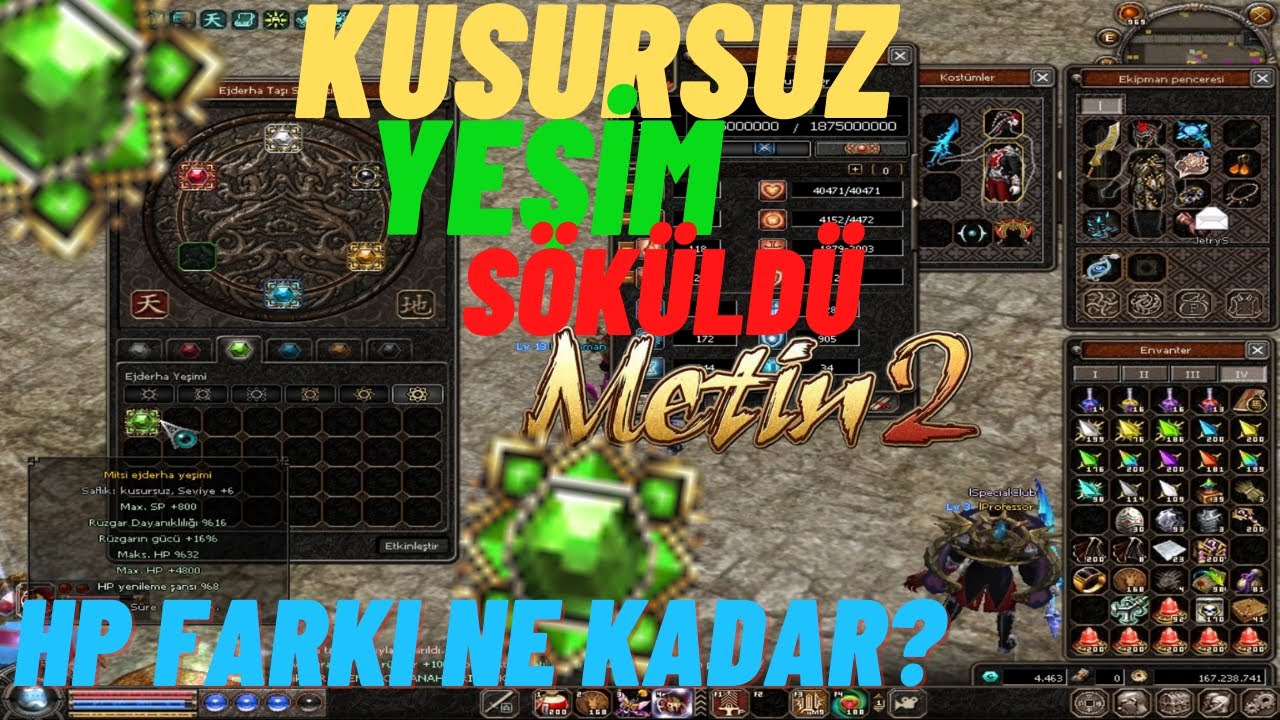 YOHARA CANAVARI SURA GELİYOR! KUSURSUZ YEŞİM HP KAYBI NE KADAR? Metin2 TR ARKADAŞLAR #73