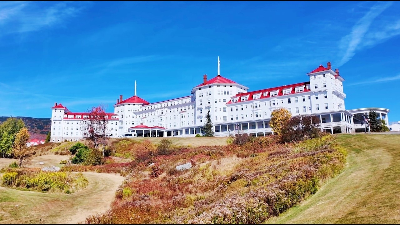 Most Famous Hotel in New England - Mount Washington Hotel Resort Walking Tour