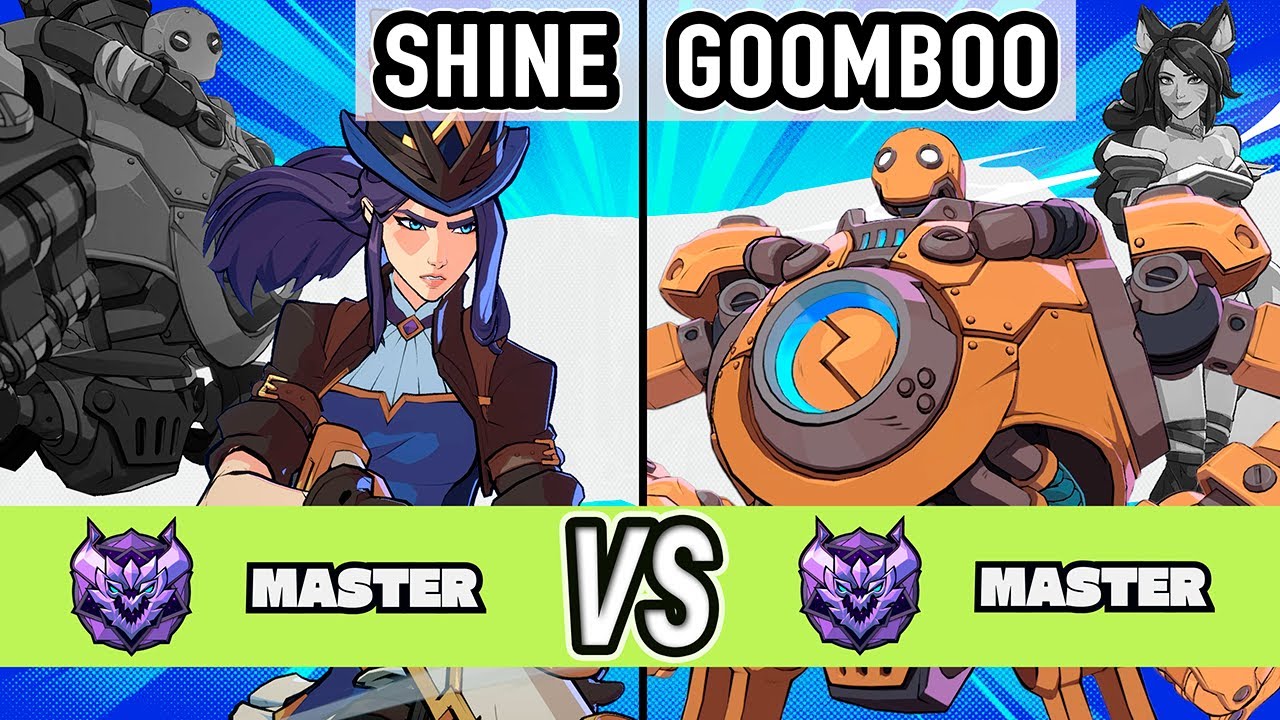 2XKO ▰ Shine (Caitlyn / Blitzcrank) vs Goomboo (Blitzcrank / Ahri) ▰ High Level Gameplay