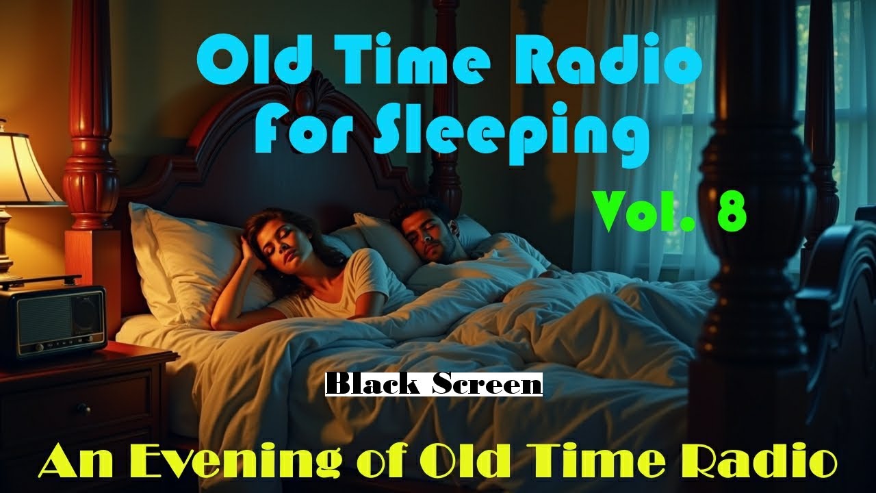 All Night Old Time Radio For Sleep Vol. 8 | Black Screen | 8 Hours | Deep Sleep Video
