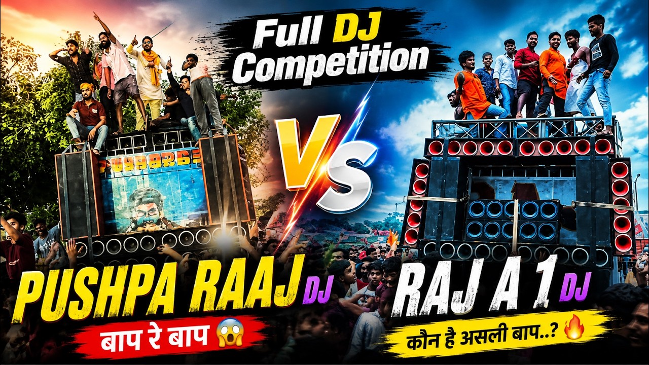 Dj Pushpa Raj vs Raj A1 full dj competition video MRM7 Media