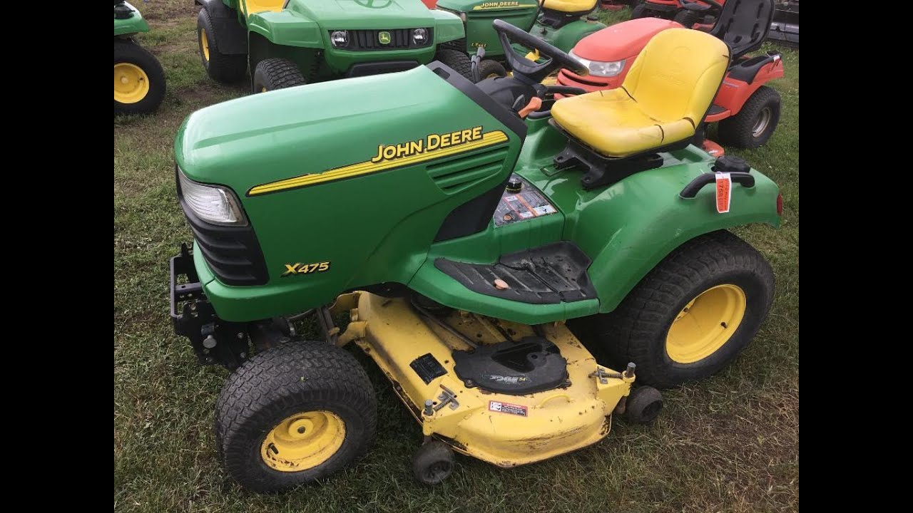 John Deere X475 Lawnmower with 54