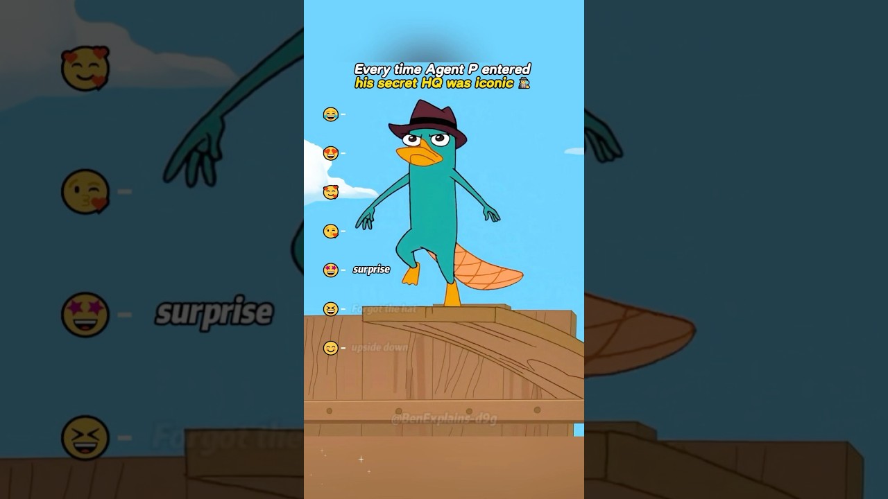 Every time Agent P entered his secret HQ was iconic 🕵️.#AgentP#PhineasandFerb#funny#tiktokviral