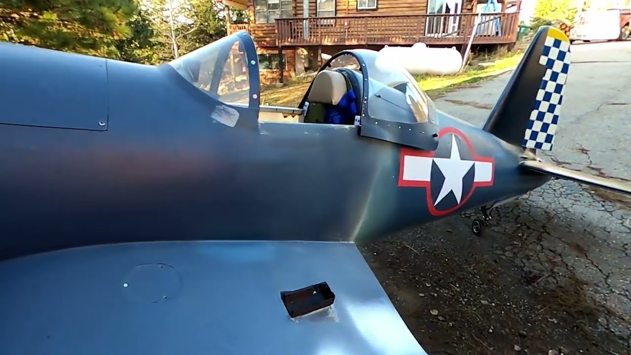 1/2 scale WAR Corsair 11/12/25 Brakes fixed, radio mounted, seat problem