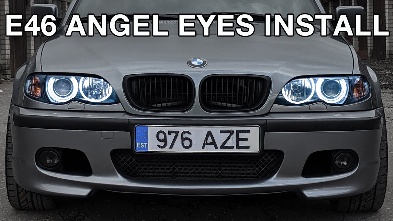 Установка и подключение ангельских глазок BMW E46 — простое руководство