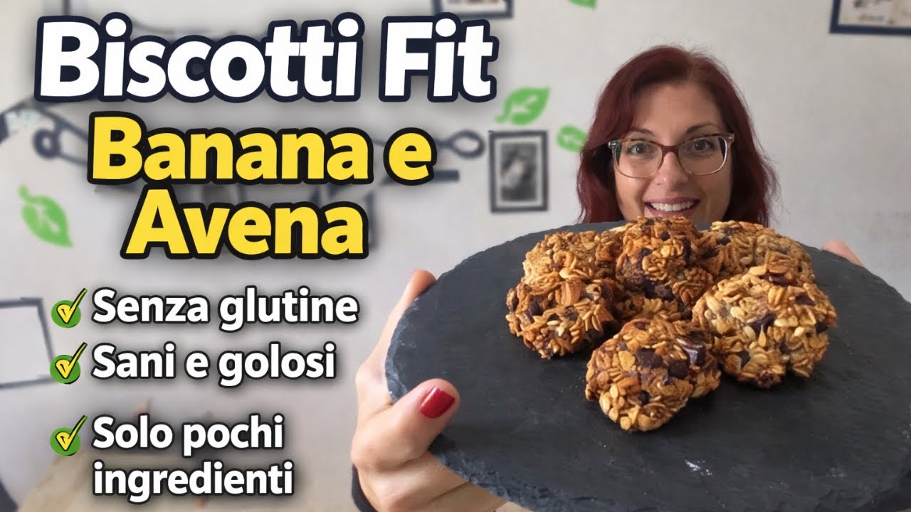 🌱Biscotti Fit Banana 🍌 e Avena