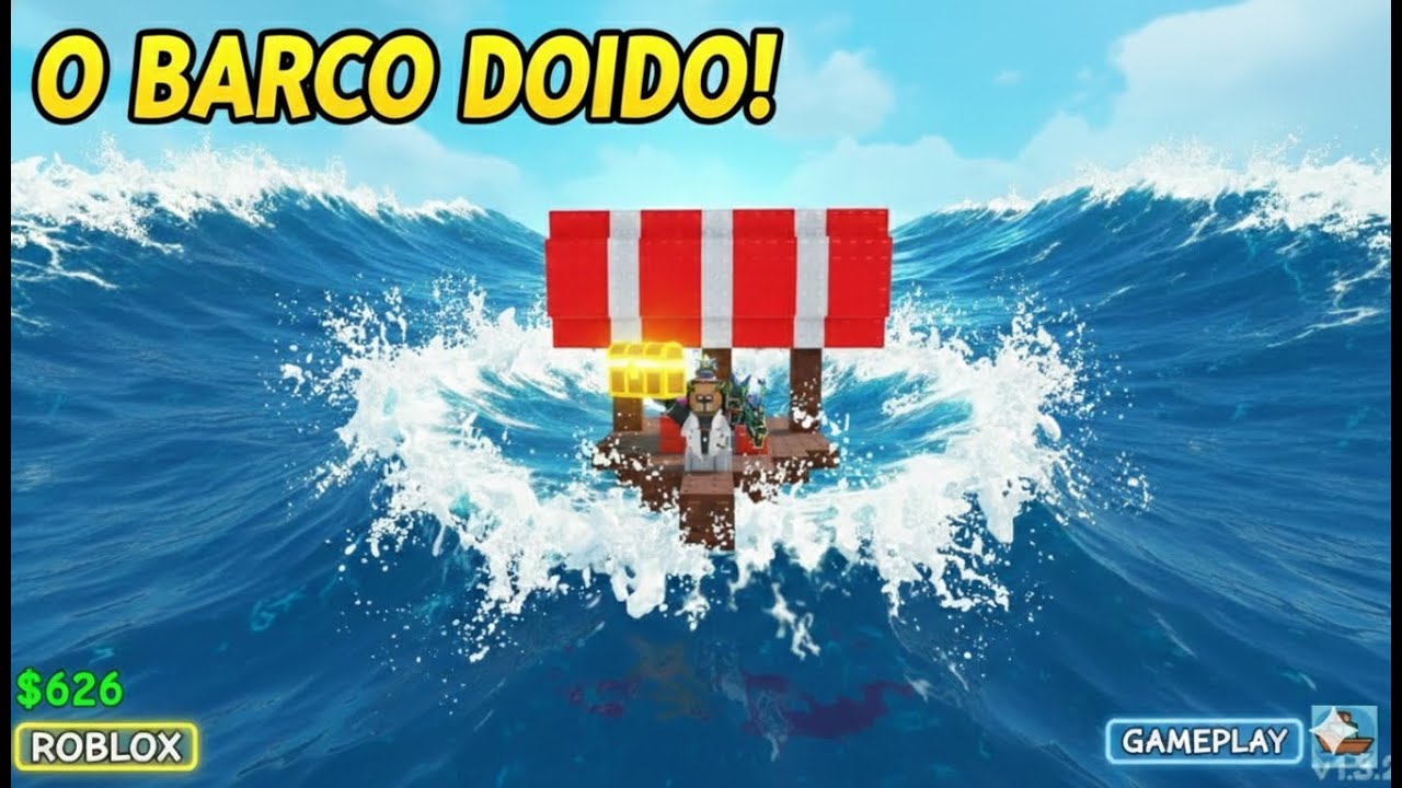 jogando o jogo do barco no roblox