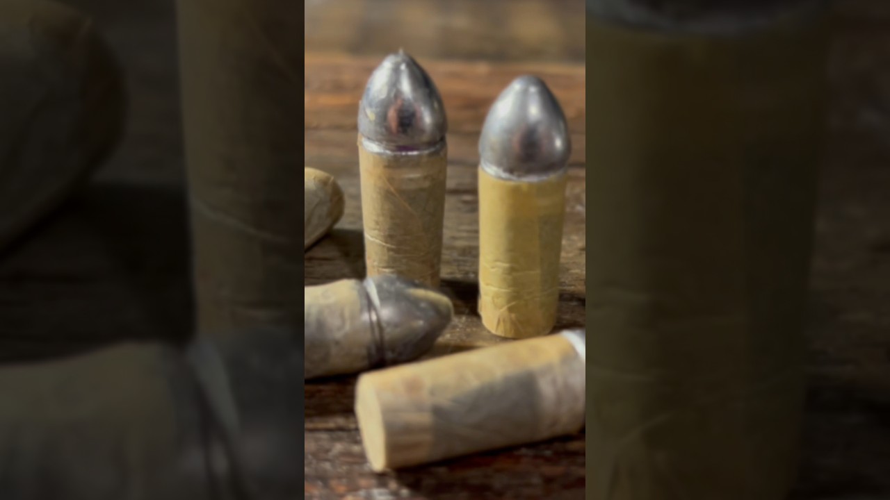 Making a Civil War era pistol cartridge from start to finish #blackpowder #western #cowboy #guns