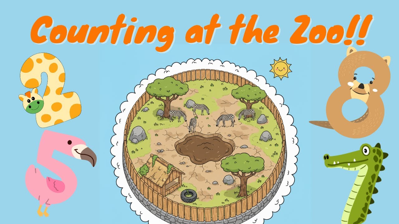 Animal Counting 1–10 | Visit the Zoo and Learn Numbers | Educational stories for toddlers/preschool